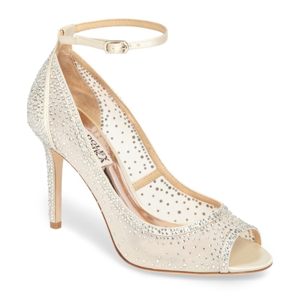 Badgley Mischka Weylin Ankle Strap Crystal Pump